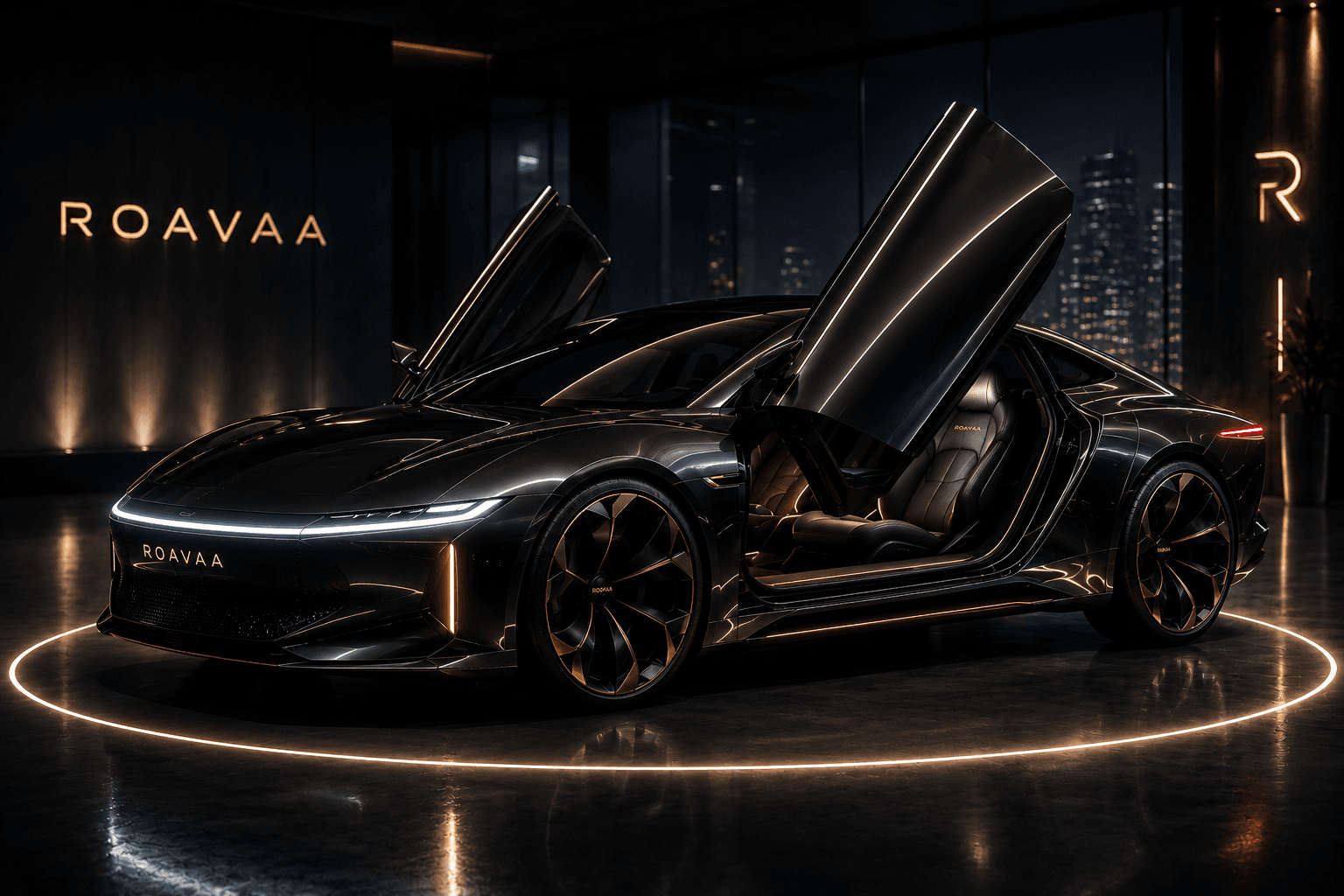 ROAVAA — concept car original, portes ouvertes, présentation premium